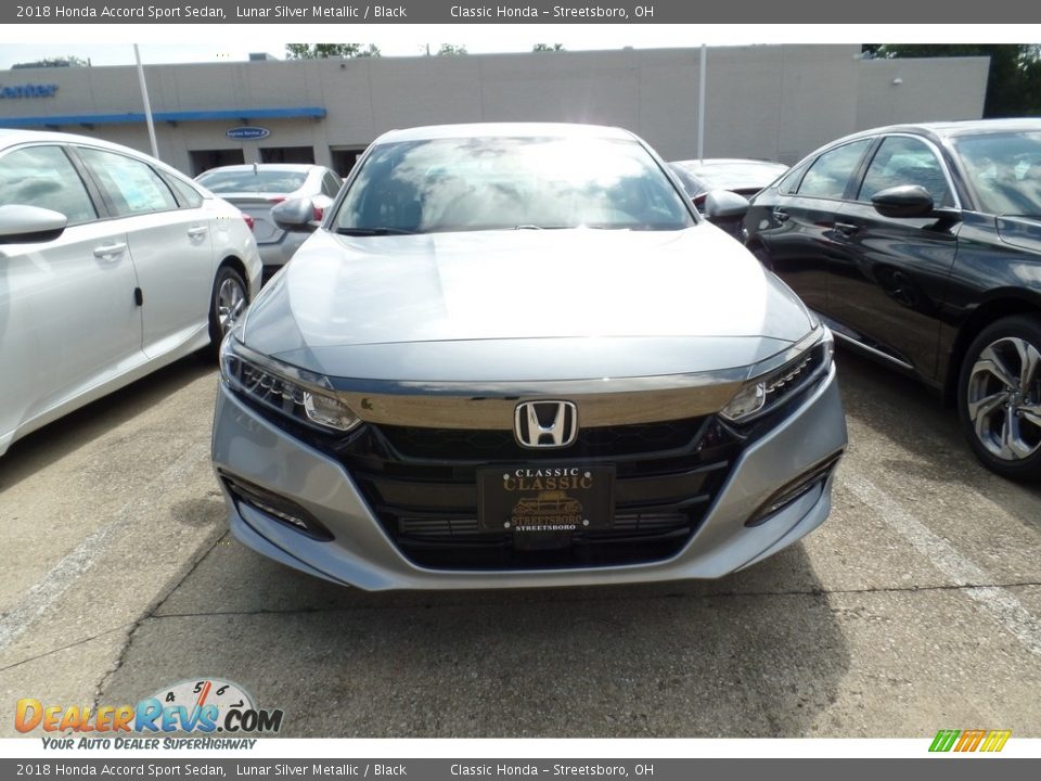 2018 Honda Accord Sport Sedan Lunar Silver Metallic / Black Photo #2