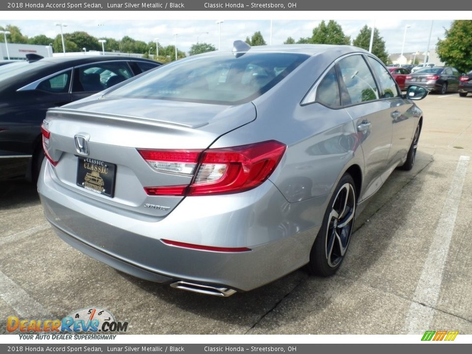 2018 Honda Accord Sport Sedan Lunar Silver Metallic / Black Photo #4