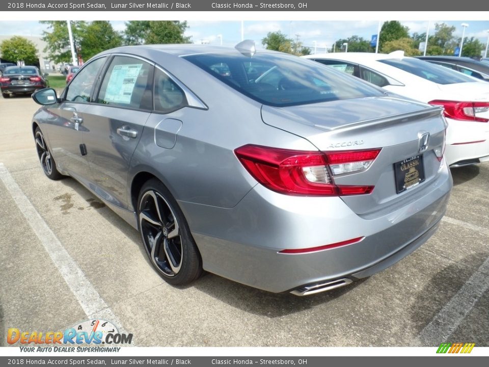 2018 Honda Accord Sport Sedan Lunar Silver Metallic / Black Photo #5
