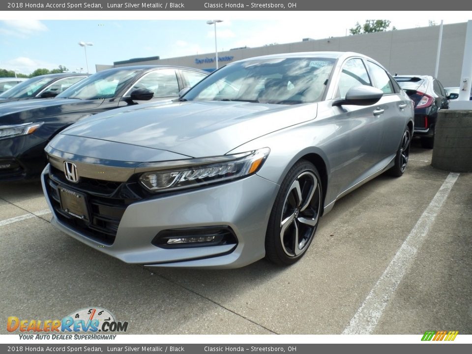 2018 Honda Accord Sport Sedan Lunar Silver Metallic / Black Photo #1