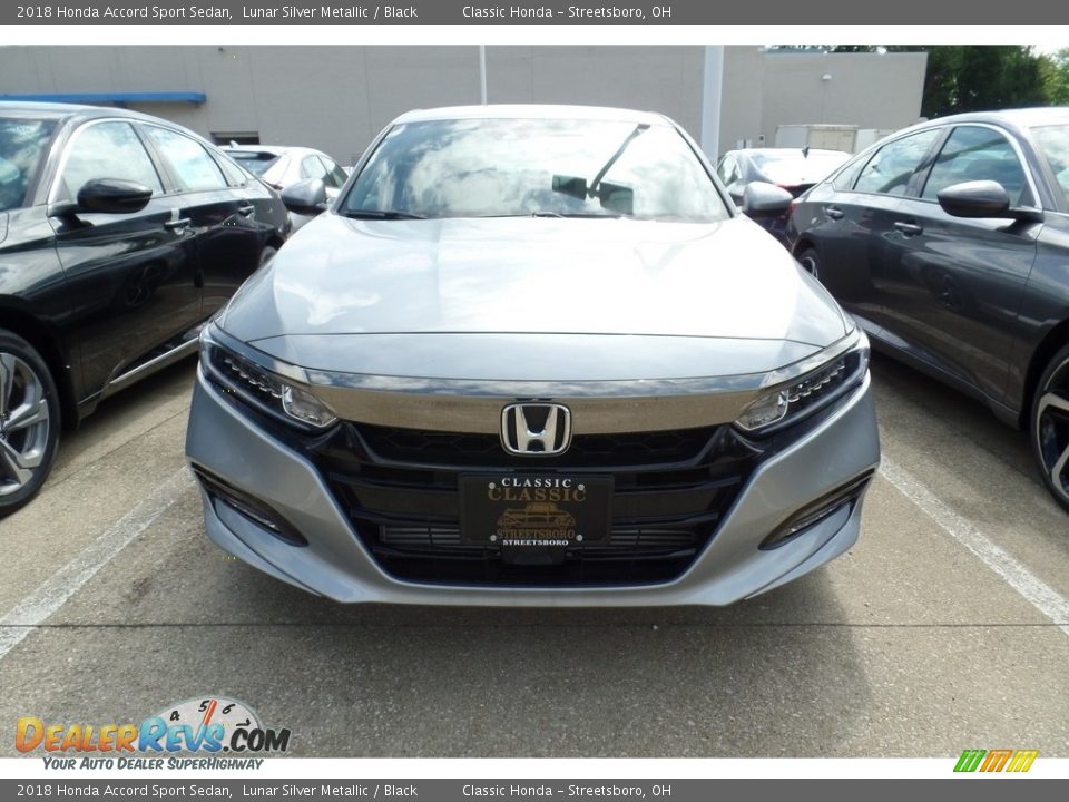 2018 Honda Accord Sport Sedan Lunar Silver Metallic / Black Photo #2