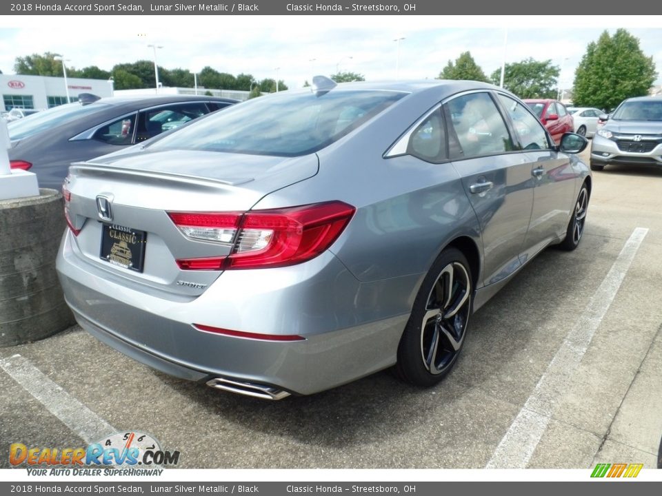 2018 Honda Accord Sport Sedan Lunar Silver Metallic / Black Photo #4