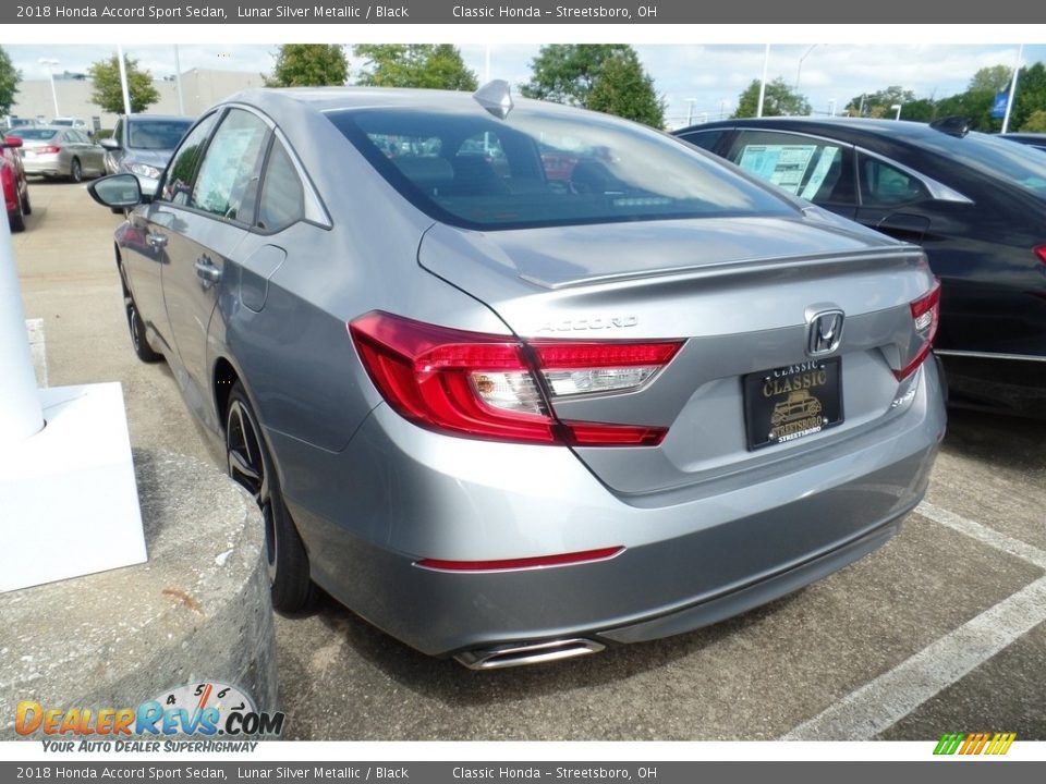 2018 Honda Accord Sport Sedan Lunar Silver Metallic / Black Photo #5