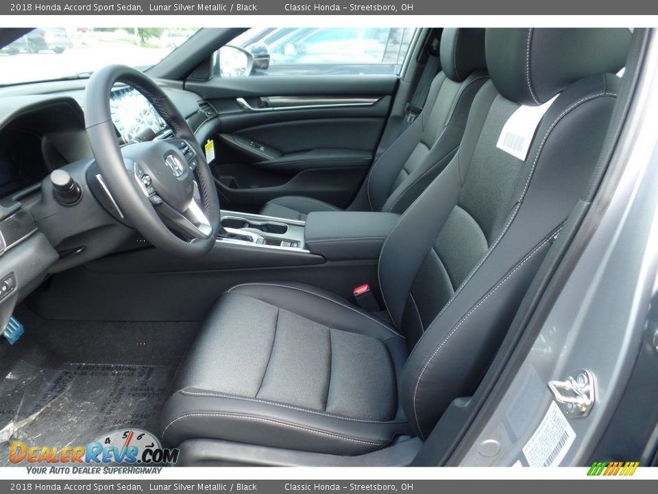 2018 Honda Accord Sport Sedan Lunar Silver Metallic / Black Photo #7
