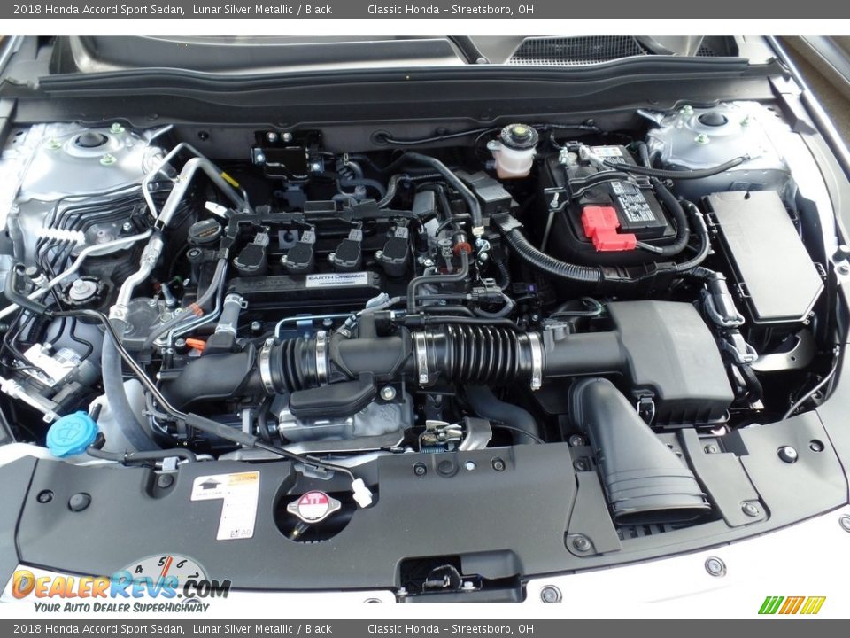 2018 Honda Accord Sport Sedan Lunar Silver Metallic / Black Photo #11