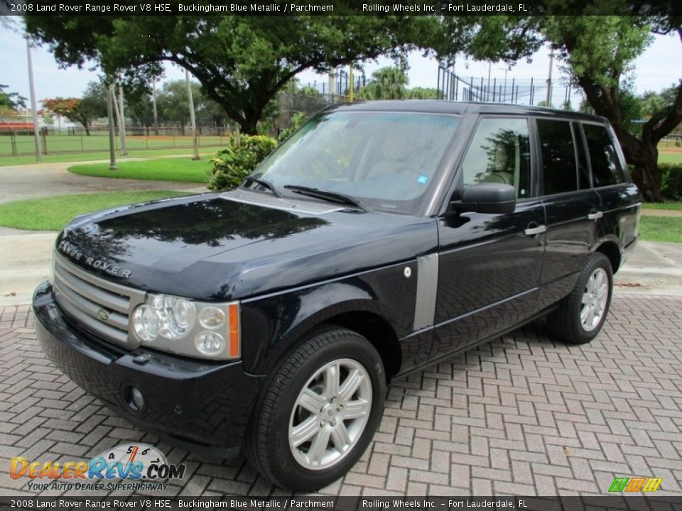 2008 Land Rover Range Rover V8 HSE Buckingham Blue Metallic / Parchment Photo #1