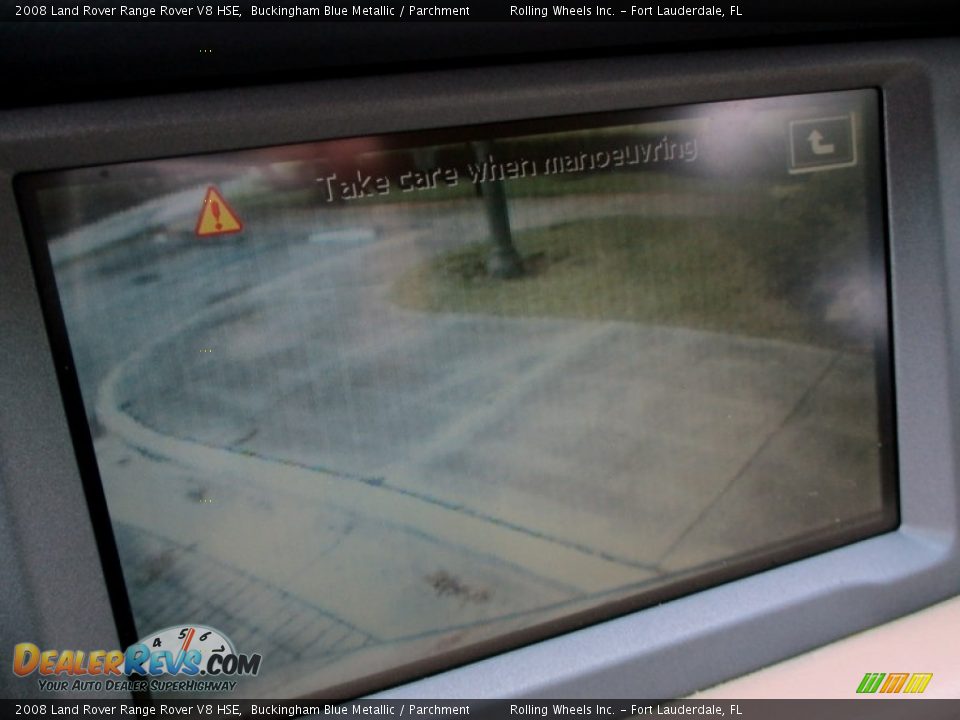 2008 Land Rover Range Rover V8 HSE Buckingham Blue Metallic / Parchment Photo #7