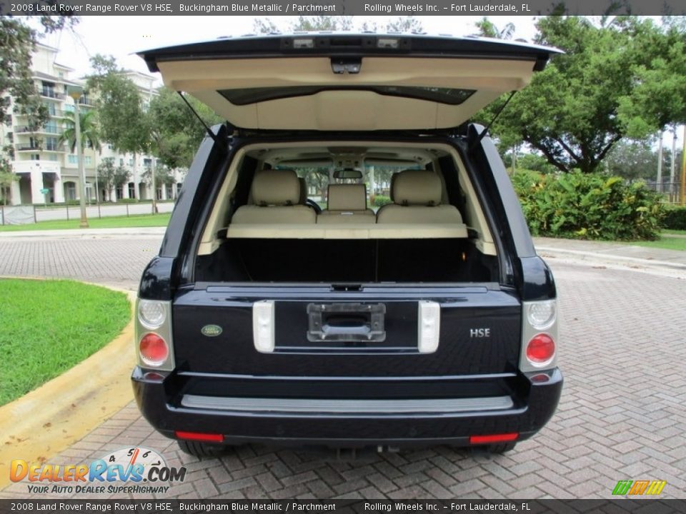 2008 Land Rover Range Rover V8 HSE Buckingham Blue Metallic / Parchment Photo #8