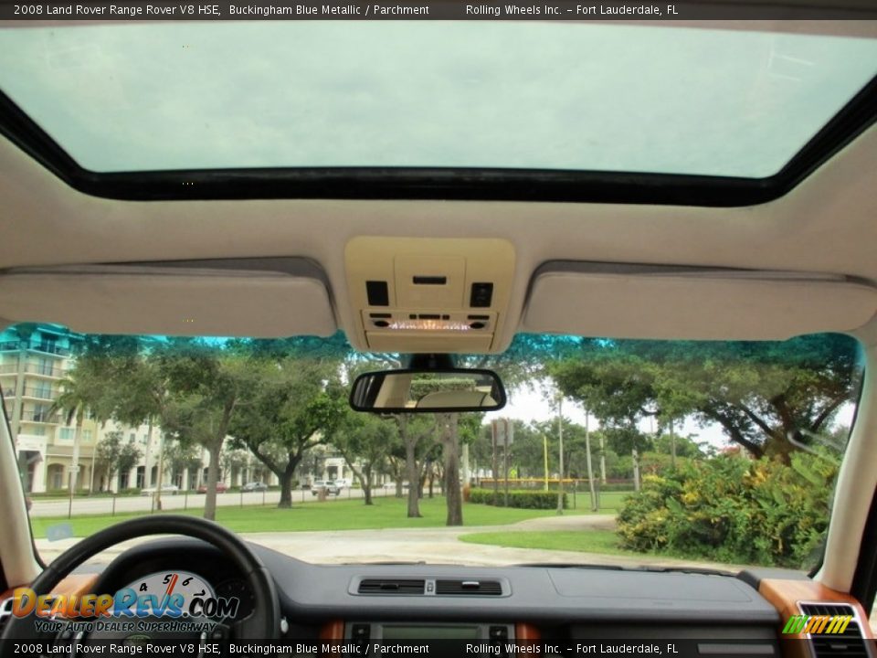 2008 Land Rover Range Rover V8 HSE Buckingham Blue Metallic / Parchment Photo #9