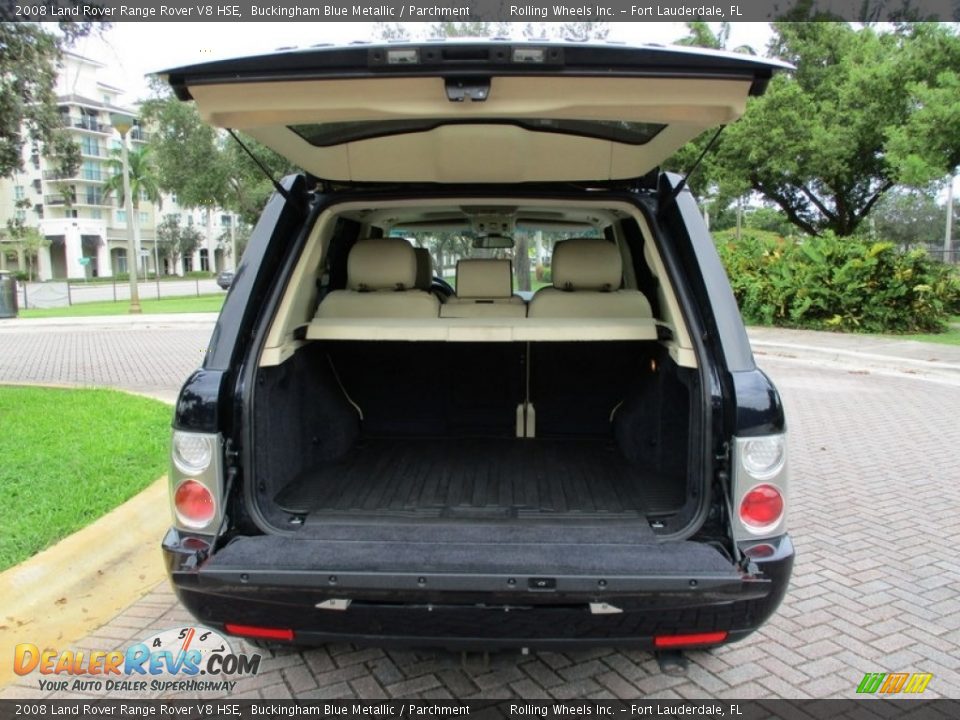 2008 Land Rover Range Rover V8 HSE Buckingham Blue Metallic / Parchment Photo #10