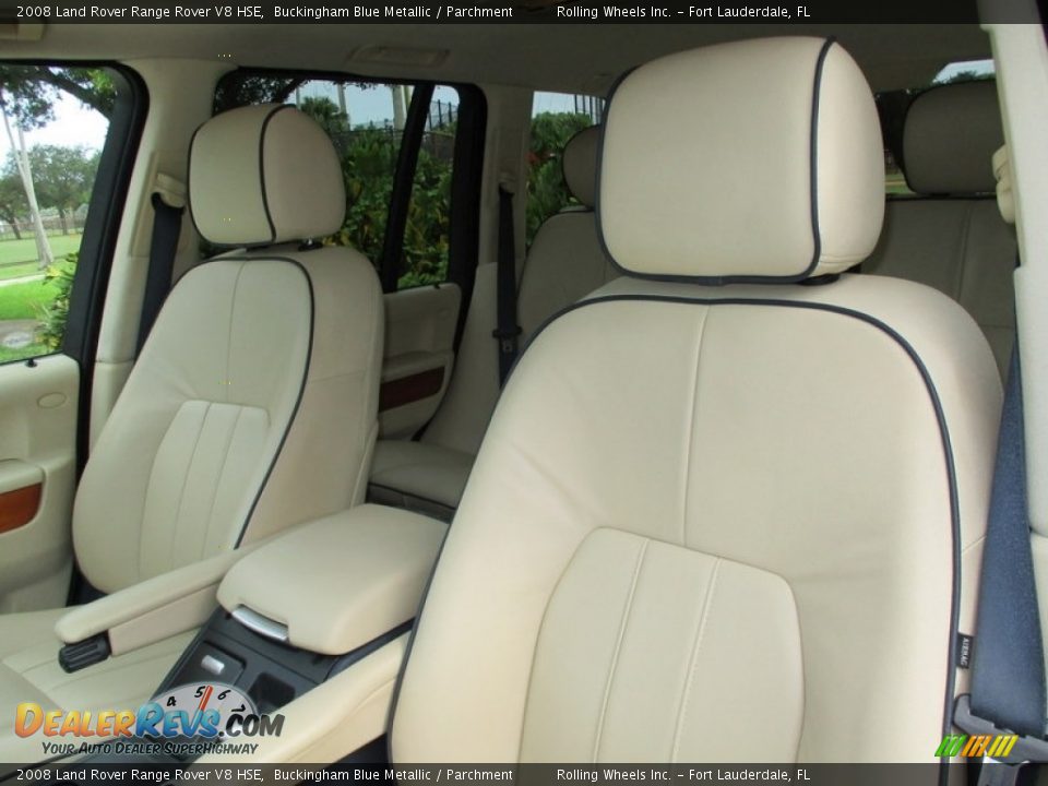 2008 Land Rover Range Rover V8 HSE Buckingham Blue Metallic / Parchment Photo #11