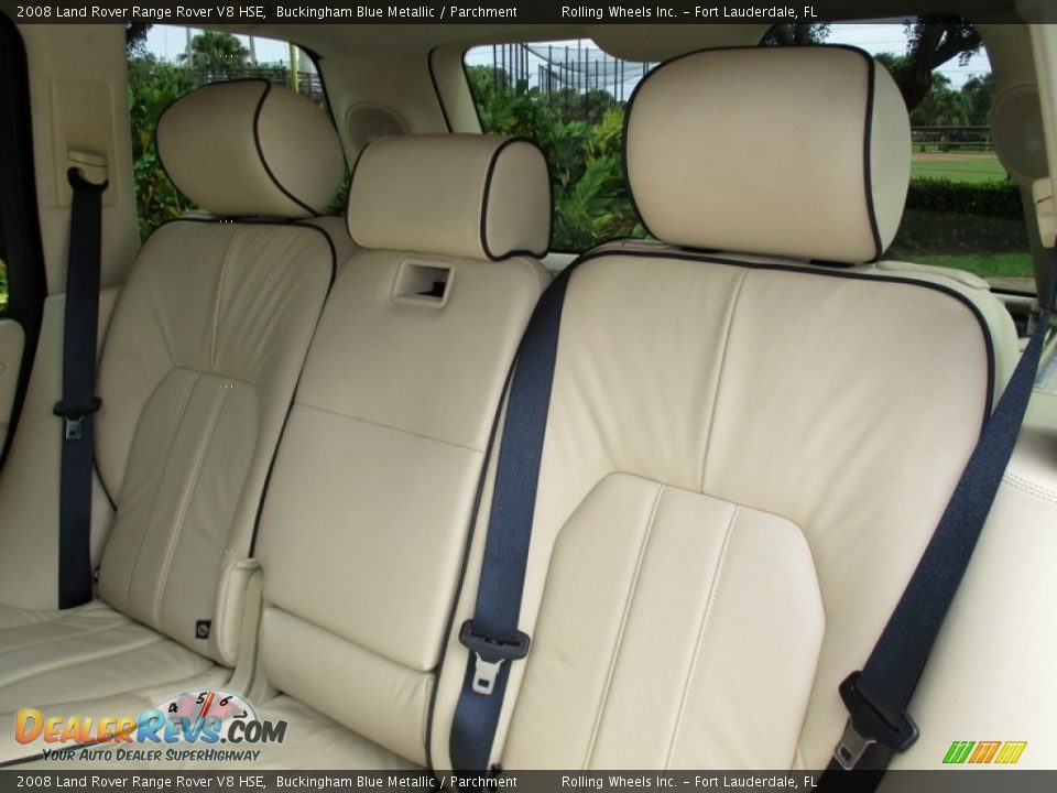 2008 Land Rover Range Rover V8 HSE Buckingham Blue Metallic / Parchment Photo #13