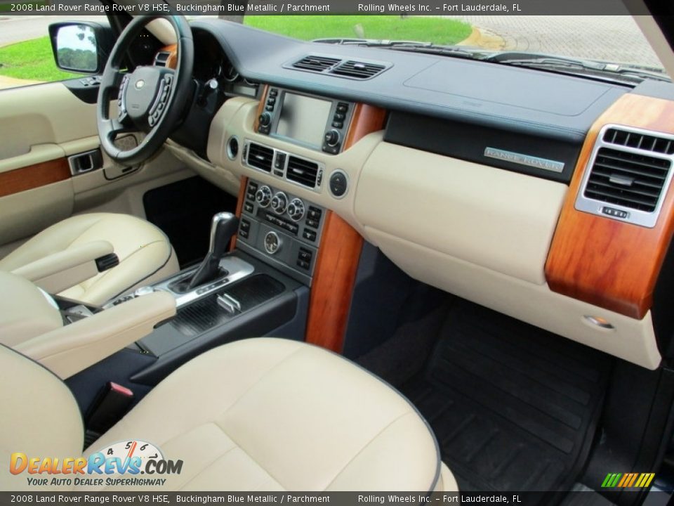 2008 Land Rover Range Rover V8 HSE Buckingham Blue Metallic / Parchment Photo #15