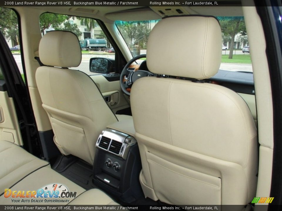 2008 Land Rover Range Rover V8 HSE Buckingham Blue Metallic / Parchment Photo #17