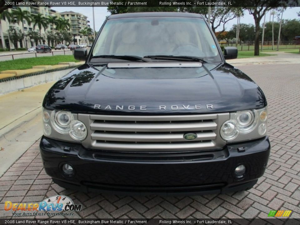 2008 Land Rover Range Rover V8 HSE Buckingham Blue Metallic / Parchment Photo #18