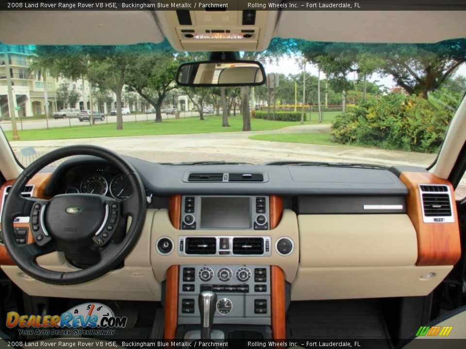 2008 Land Rover Range Rover V8 HSE Buckingham Blue Metallic / Parchment Photo #19