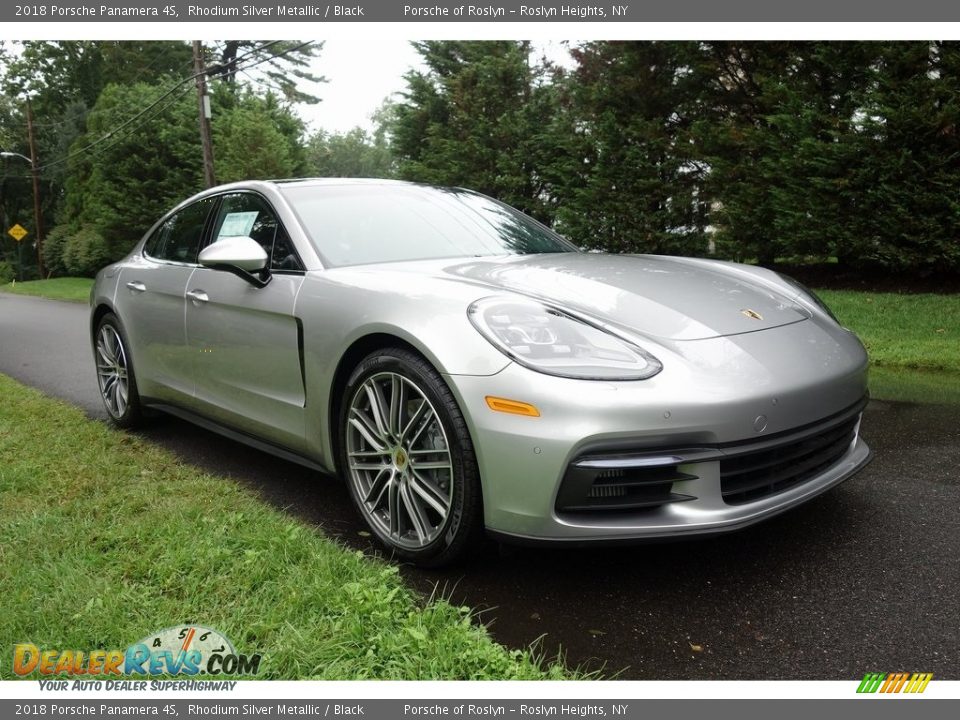2018 Porsche Panamera 4S Rhodium Silver Metallic / Black Photo #1