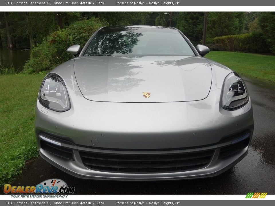 2018 Porsche Panamera 4S Rhodium Silver Metallic / Black Photo #2