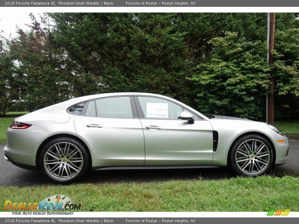 Rhodium Silver Metallic 2018 Porsche Panamera 4S Photo #3