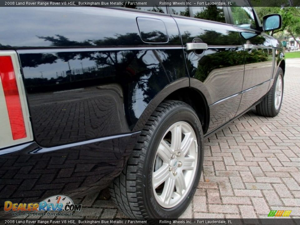 2008 Land Rover Range Rover V8 HSE Buckingham Blue Metallic / Parchment Photo #22