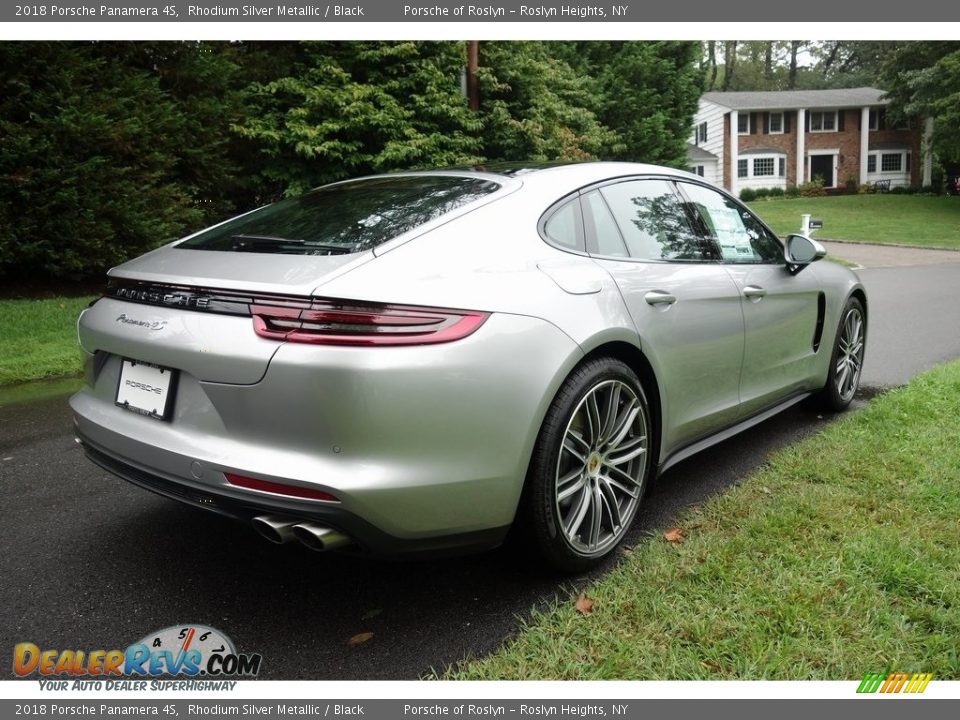 2018 Porsche Panamera 4S Rhodium Silver Metallic / Black Photo #4