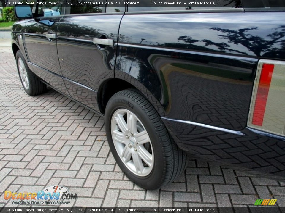 2008 Land Rover Range Rover V8 HSE Buckingham Blue Metallic / Parchment Photo #24