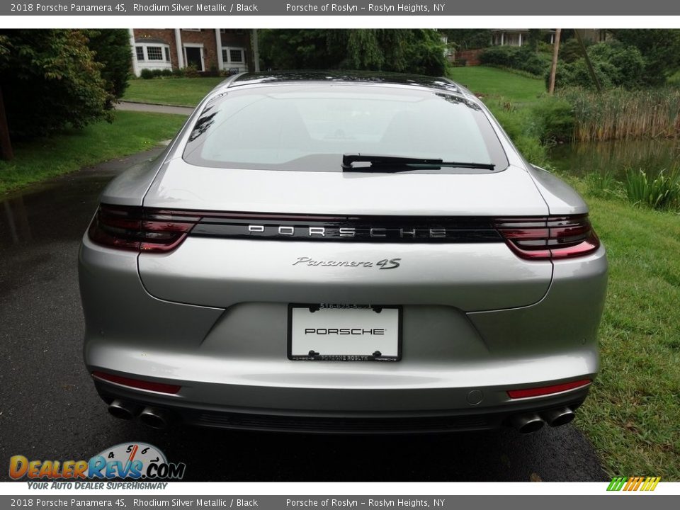 2018 Porsche Panamera 4S Rhodium Silver Metallic / Black Photo #5