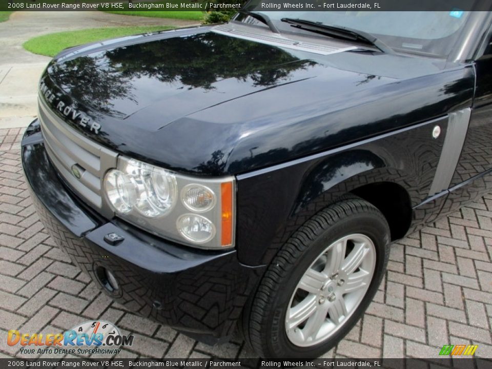 2008 Land Rover Range Rover V8 HSE Buckingham Blue Metallic / Parchment Photo #25