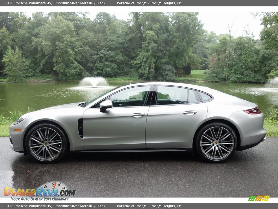 2018 Porsche Panamera 4S Rhodium Silver Metallic / Black Photo #7