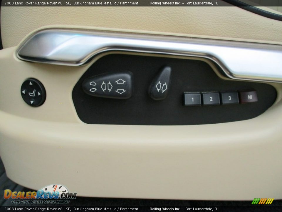 2008 Land Rover Range Rover V8 HSE Buckingham Blue Metallic / Parchment Photo #29