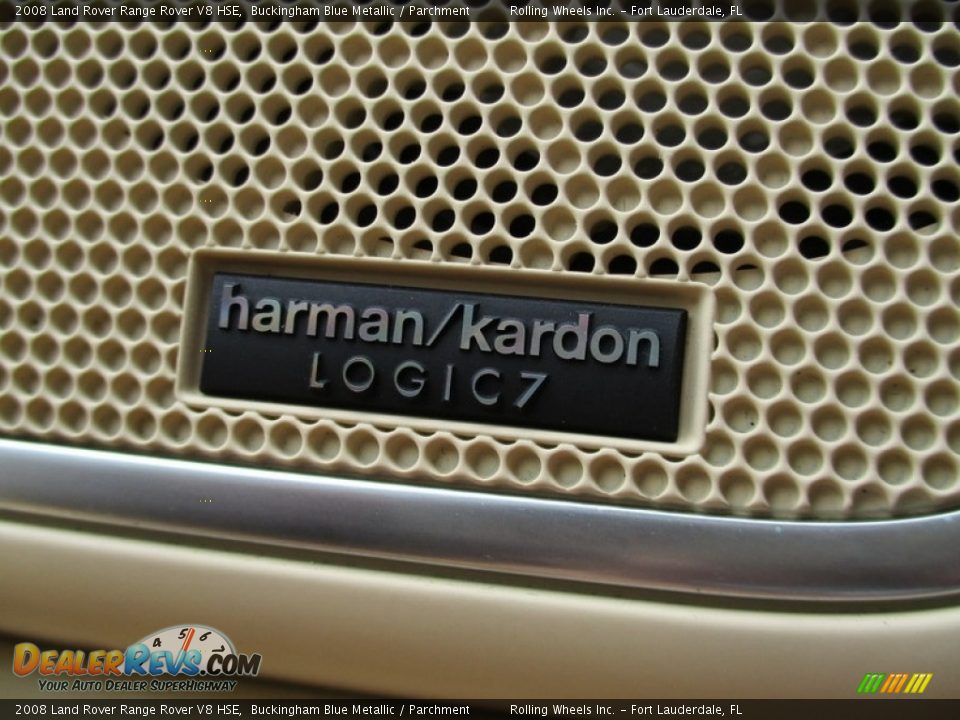 2008 Land Rover Range Rover V8 HSE Buckingham Blue Metallic / Parchment Photo #30
