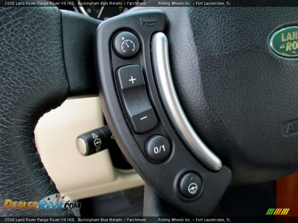 2008 Land Rover Range Rover V8 HSE Buckingham Blue Metallic / Parchment Photo #31
