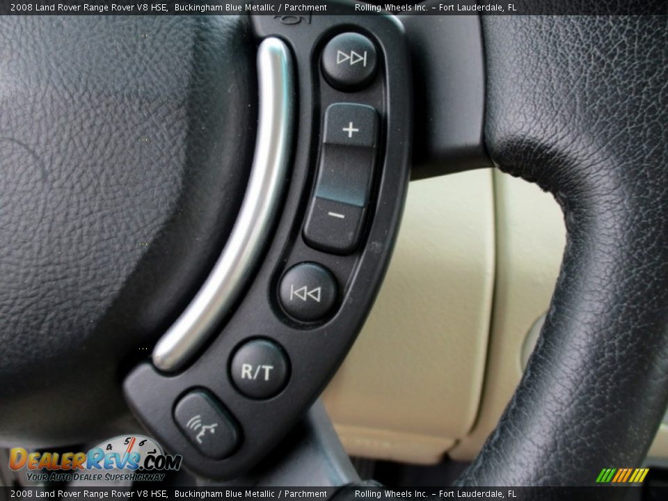 2008 Land Rover Range Rover V8 HSE Buckingham Blue Metallic / Parchment Photo #32
