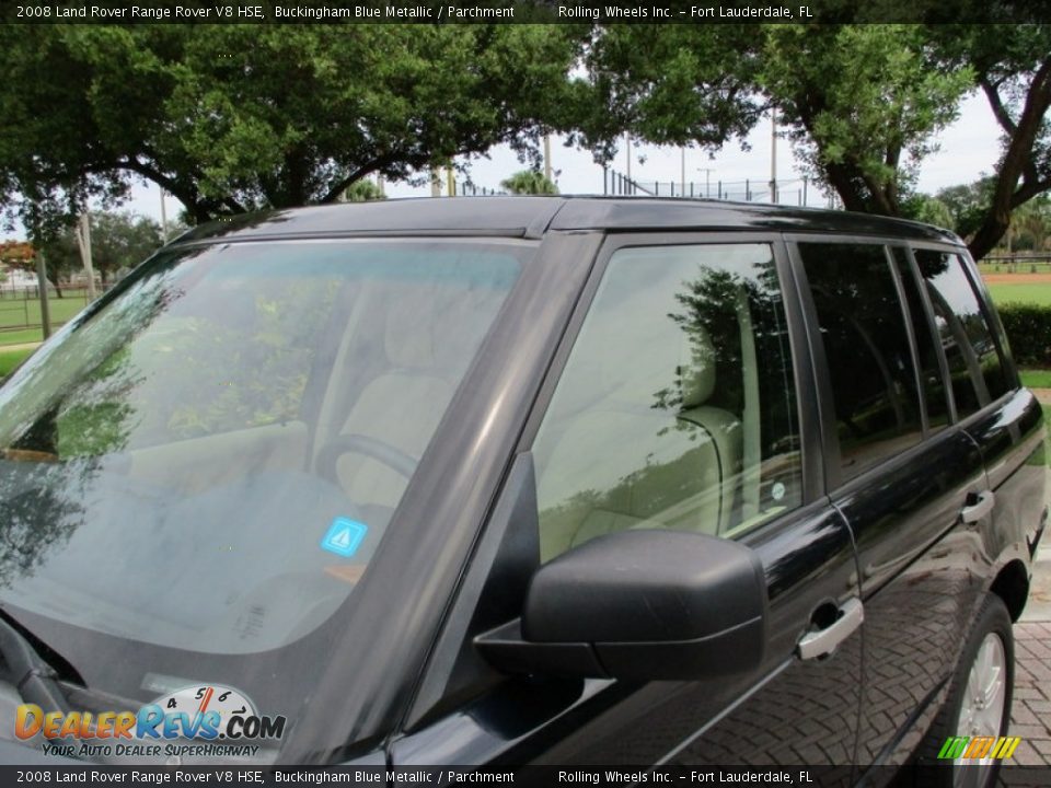 2008 Land Rover Range Rover V8 HSE Buckingham Blue Metallic / Parchment Photo #33