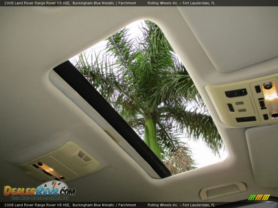 2008 Land Rover Range Rover V8 HSE Buckingham Blue Metallic / Parchment Photo #34