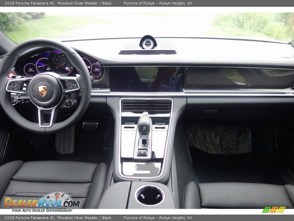 2018 Porsche Panamera 4S Rhodium Silver Metallic / Black Photo #14