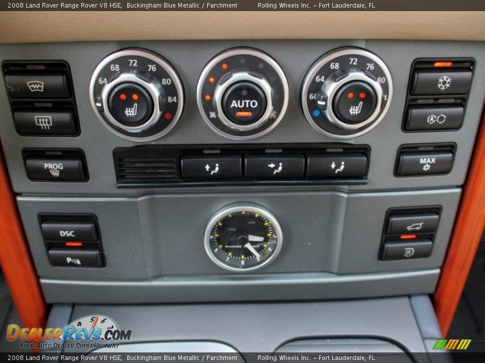 2008 Land Rover Range Rover V8 HSE Buckingham Blue Metallic / Parchment Photo #35