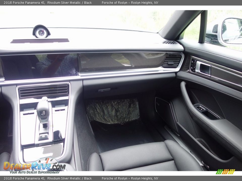 2018 Porsche Panamera 4S Rhodium Silver Metallic / Black Photo #15