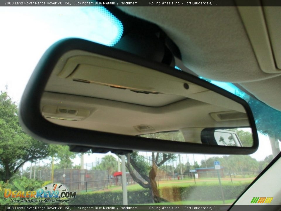 2008 Land Rover Range Rover V8 HSE Buckingham Blue Metallic / Parchment Photo #36