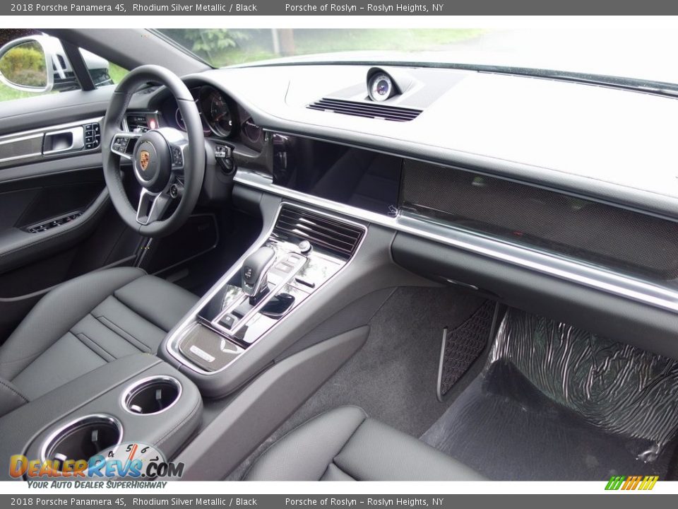 2018 Porsche Panamera 4S Rhodium Silver Metallic / Black Photo #16