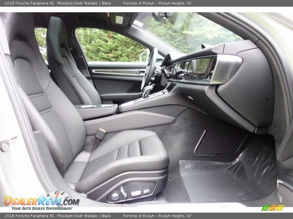 2018 Porsche Panamera 4S Rhodium Silver Metallic / Black Photo #18