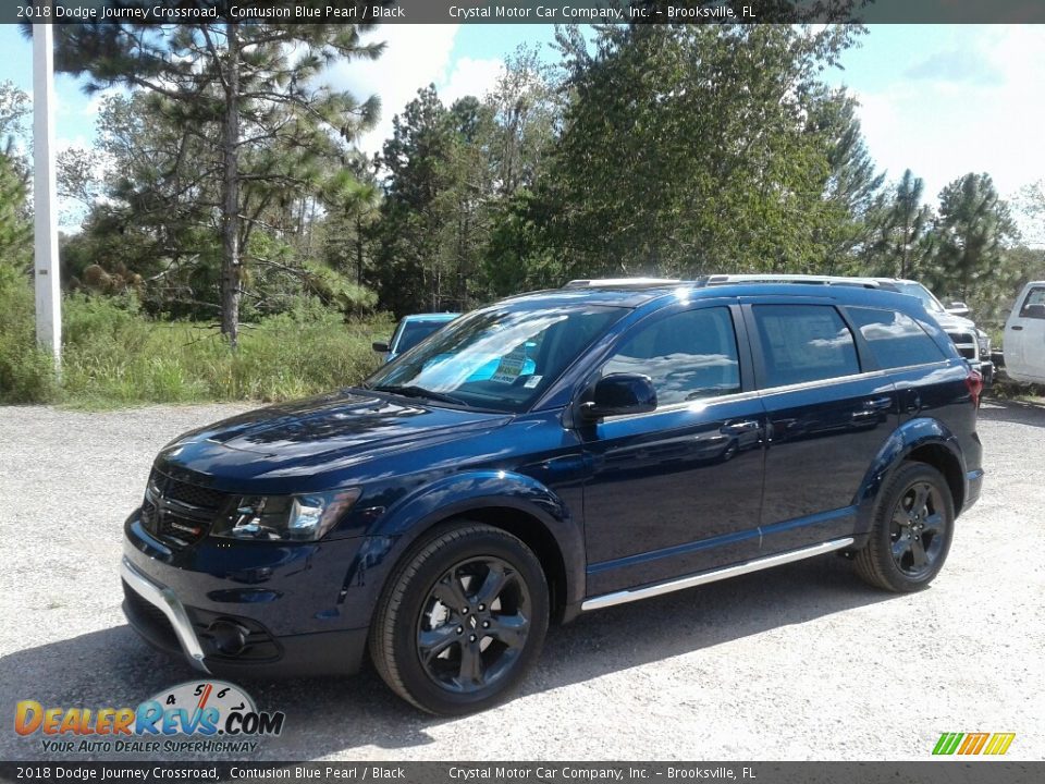 2018 Dodge Journey Crossroad Contusion Blue Pearl / Black Photo #1