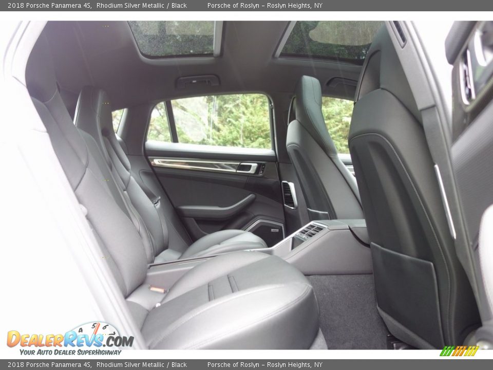 2018 Porsche Panamera 4S Rhodium Silver Metallic / Black Photo #19