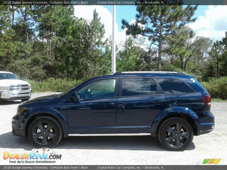2018 Dodge Journey Crossroad Contusion Blue Pearl / Black Photo #2