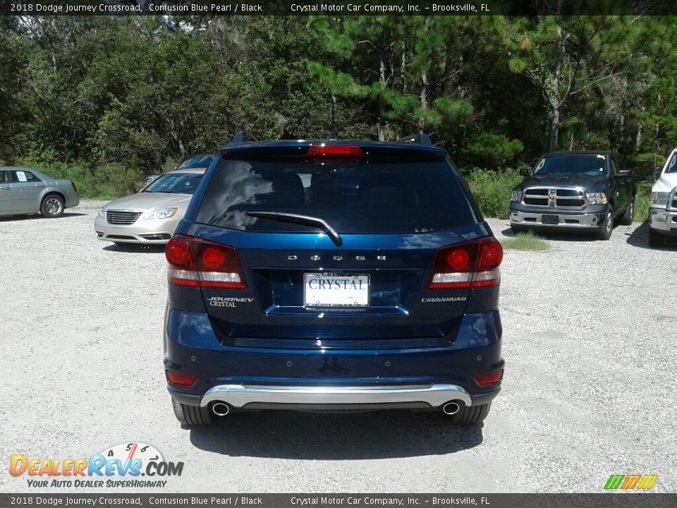 2018 Dodge Journey Crossroad Contusion Blue Pearl / Black Photo #4