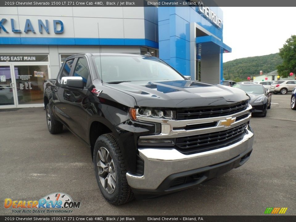 2019 Chevrolet Silverado 1500 LT Z71 Crew Cab 4WD Black / Jet Black Photo #3