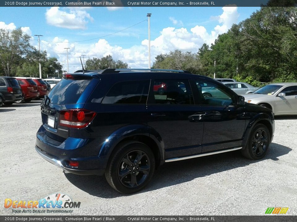 2018 Dodge Journey Crossroad Contusion Blue Pearl / Black Photo #5