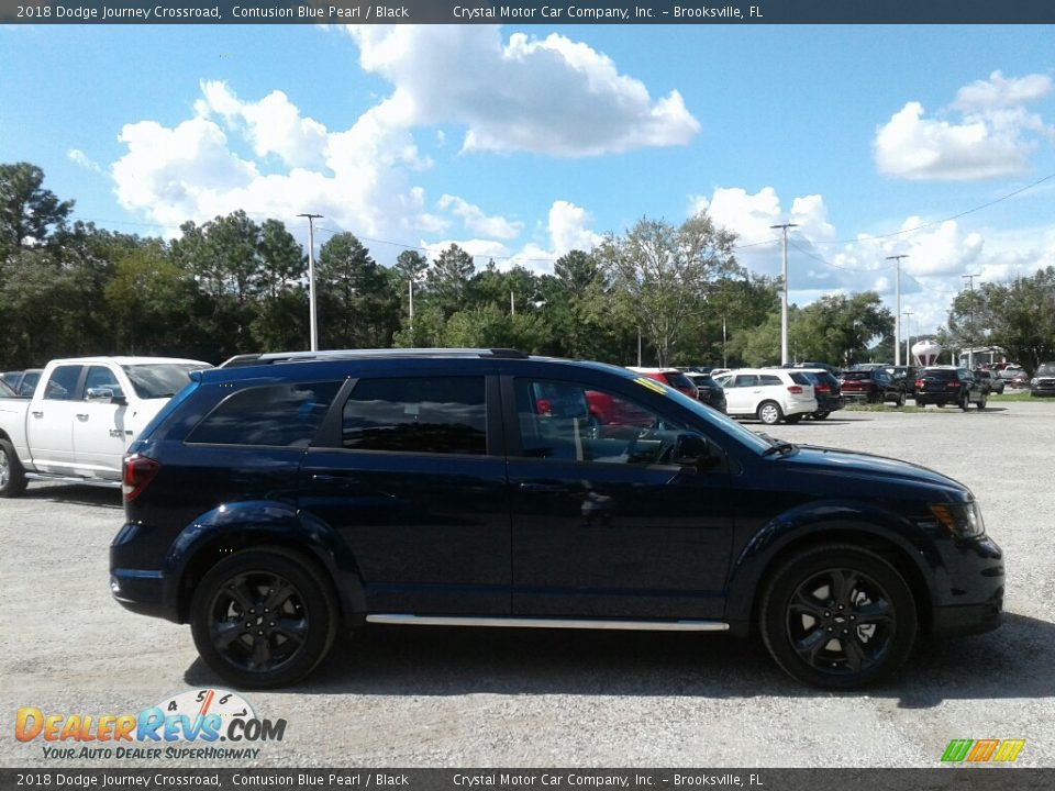 2018 Dodge Journey Crossroad Contusion Blue Pearl / Black Photo #6