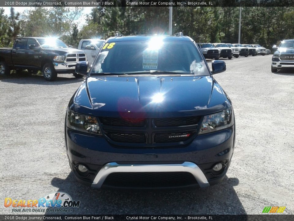 2018 Dodge Journey Crossroad Contusion Blue Pearl / Black Photo #8