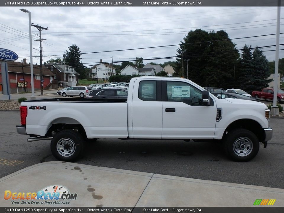 2019 Ford F250 Super Duty XL SuperCab 4x4 Oxford White / Earth Gray Photo #4